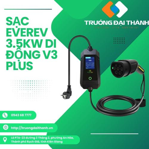 Sạc EVEREV 3,5KW Di Động V3 Plus